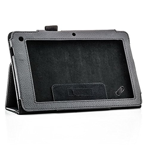 Saxonia Acer Iconia Tab B1-A71 Hülle Case Tablet Tasche Schutzhülle Cover Premium Qualität mit Standfunktion Schwarz - 4