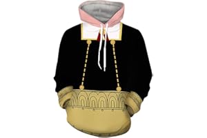 LKY STAR Spy x Family Sweats à Capuche Impression en 3D Sweatshir Langarm pour Garçons Filles Anya Loid Yor Forger Anime Cosplay Hoodie