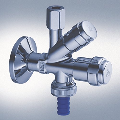 Grohe 41073000 Original WAS Kombi-Grohe Eckventil, Fettkammer Oberteil 3/8 Zoll mit Rückflussverhinderer - 3