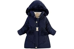 Amur Leopard Winterjacke Mädchen Wintermantel Kinder Steppjacke Baumwolle gefuetterte Winter Jacke Outerwear