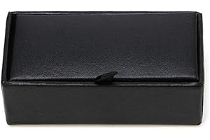 BELTI Soporte para Gemelos Hombres Gemelos Clip de Corbata Anillo Caja de Almacenamiento Organizador de Cuero sintético Exhibición Estuche para Manguitos