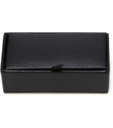 CHGCRAFT Lot 2 Boîtes Velours Noir Pour Boutons De Manchette & Pinces à Cravate – Présentoir Bijoux 7.6x3.9 Cm