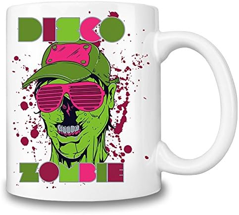 Disco Zombie Coffee Mug Ceramic Coffee Tea Beverage Kitchen Mugs By Mama Brand