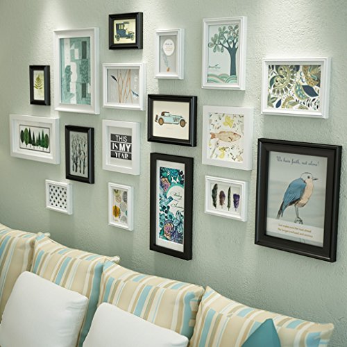 Preisvergleich Produktbild Bilderrahmen Bilderrahmen Familie Massivholz Fotowand Wohnzimmer Schlafzimmer Bilderrahmen Wandrahmen Wandrahmen Kreative Kombinationen Moderne einfache Restaurants Fotowände ( Farbe : A )