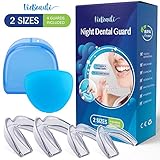 Teeth Grinding Mouth Guards - 4 x Professional Dental Night Guards - Bruxism and TMJ Relief - Eliminates Teeth Clenching - Teeth Whitening Trays