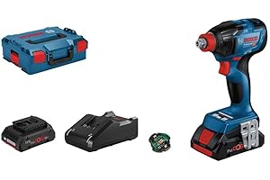 Bosch Professional 18V System boulonneuse sans-fil GDX 18V-210 C (couple maxi 210 Nm, avec 1 module Bluetooth, 2 batteries ProCORE18V 4.0Ah, chargeur rapide GAL 18V-40, L-BOXX)