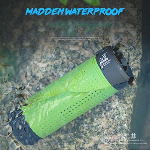 Preisvergleich Produktbild Neuer Outdoor-Wasserdichter Bluetooth-Lautsprecher, Taschenlampe Reit Funk Sprecher Präfekt Für Radfahren / Travel / Camping / Boots Outdoor,Green