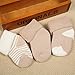 3 Pairs/set Non-slip 85% Cotton Girl Boy Kid Newborn Baby Socks Boots Booties Bootee for 0-24 Months (For 0-12 Months, Khaki)