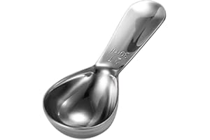 Benoon Cuillère à Café, Cuillère à Café En Poudre De Café En Acier Inoxydable Réutilisable 15/30 Ml, Cuillère à Mesurer, Outils De Mesure De Cuisine argent 30 ml