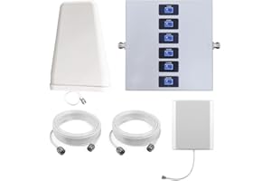 KKBSTR Amplificador 5G Amplificador Señal Movil 6 Bandas, Mejorar su Señal 2G/3G/4G/5G