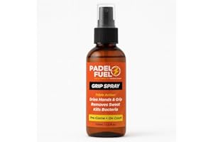 Padel Fuel Grip Spray – Triple Action Quick-Dry Formula – Anti-Slip Hand Spray for Padel, Tennis, Pickleball & Racket Sports – Long-Lasting Grip, Pocket-Sized Bottle (125ml)