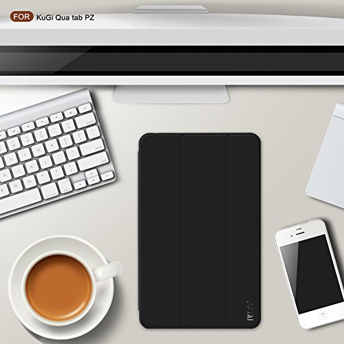 IVSO® Ultra Schlank Ständer Slim Leder zubehör Schutzhülle für Samsung Galaxy Tab A 10.1 Zoll Wi-Fi/ LTE (2016) SM-T580N/SM-T585N Tablet-PC perfekt geeignet, Schwarz - 7