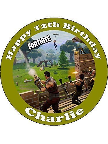 Preisvergleich Produktbild Fortnite personalisiert Tortenaufsatz (rund Design2)