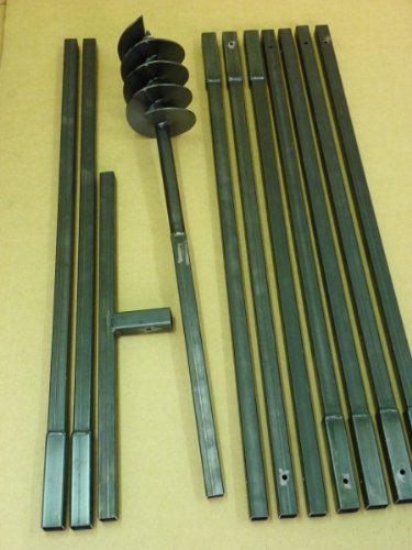 Erdbohrer Erdlochbohrer Brunnenbohrer Pfahlbohrer 150 mm 10 meter