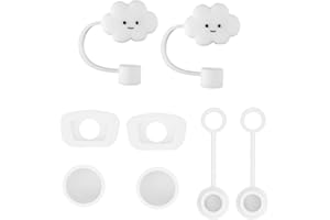 LUTER Tappo Copricannuccia Cloud, Copertine di Paglia Coperchio per CannucciaTappo Copricannuccia Copri Cannuccia Tappo per Perdite Rotondo Compatibile con Stanley Cup 1,0 40oz/30 oz