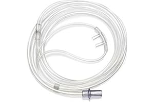 THE OXYGEN STORE Straight Prong Adult Nasal Cannula with 5 M Tubing | Extra Long | Multi-channel Kink Resistant | Extra Soft to help with discomfort | Gentle and Comfortable