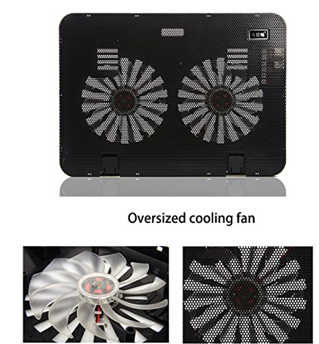 iwish 2016 neu Design USB Super Ultra Dünn 2 Lüfter Kühler Pad für 33 cm 35,6 cm Notebook Laptop Macbook PC Heizkörper - 4