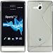 Produktbild PhoneNatic Case für Sony Xperia U Hülle Silikon grau S-Style + 2 Schutzfolien