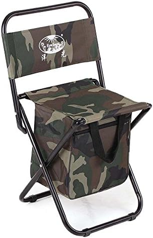 UKGOOD Outdoor Leisure Camouflage Folding Chair Camping Hiking Picnic Fishing Portable Folding chair with Storage Bag