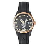 Playboy Unisex-Armbanduhr Evening Analog Quarz Schwarz EVEN42GB