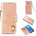 Produktbild Samsung S8 Hülle,Alfort Samsung S8 Schutzhülle, Simulations-Retro-Ledertasche Flip Wallet Lederhülle Elegant Design Premium PU Leder Hohe Qualität Tasche Case Cover Kasten Abdeckung Wallet für Samsung S8 Smartphone Funktion Standfunktion Unterstützte Telefone und Magnetverschluss ( Rose Gold )