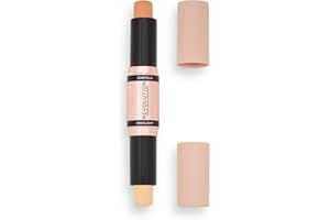 ‎MAKEUP REVOLUTION LONDON Makeup Revolution Contour Stick Duo Cream Contour & Highlight, definiert die Wangenknochen und modelliert das Gesicht, vegan und frei von Tierversuchen, leicht, 2,4 g, 1 Stück (1er Pack)