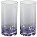 Produktbild Siehe Beschreibung PC-Trinkglas Amato klar/blau 600 ml 2 Stück Glas-Optik bruchfest - Camping Trinkglas Polycarbonat Trink Glöser Wasser Glas Bier Kunststoff