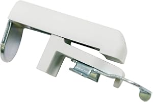 Gardinia Supporto a Clip, Metallo, Bianco, 0.1, 2 unità