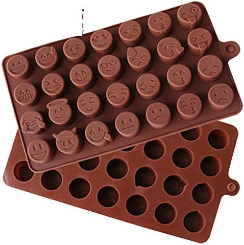 SinCook 28-Cavity Qq Expression DIY Candy Baking Chocolate Cake Ice Jelly Pudding Silicone Molds