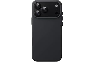 JETech Silikonskal för iPhone 18 Pro Max, Silkeslen Känsla, Svart | Stötsäkert Skydd, Reptålig, Foder Av Mikrofiber, Stödjer Trådlös Laddning