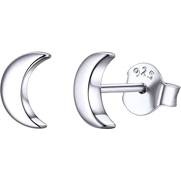 SOFIA MILANI - Pendientes Para Mujeres En Plata De Ley 925 - Chapados En Oro - Pendiente De Botón De Acuario Signo Del Zodiaco - E2085