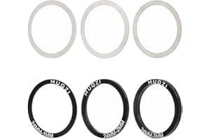 Teegxddy Joints de roulement intérieur de vélo, manivelle de 24mm, entretoise inférieure, rondelles de pédalier de vélo en alliage d'aluminium pour BB86/91/92/BB30/PF30, accessoires de vélo,6 Pièces