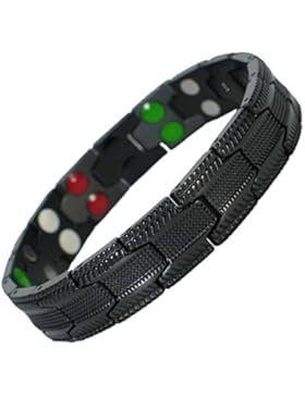 MPS Titan 5 Elements magnetische Armband für Männer mit Klappschließe, Leistungsstarke 3000 Gauß Magneten, und...