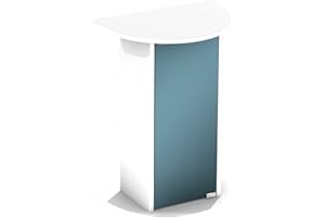 Tetra AquaArt Armoire de Rangement pour Aquarium Tetra AquaArt Explorer Line 30/60 l avec vitre Avant bombée, Couleur Blanche, 1 Unité (Lot de 1)