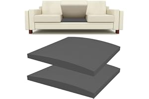 Lanswood Sofa Cushion Support for Sagging Seat 2Pack 50 x 50cm High-Density Sofa Support Cushions Foam Replacement Sofas Seat Cushions Under Cushion Sag Repair-Black