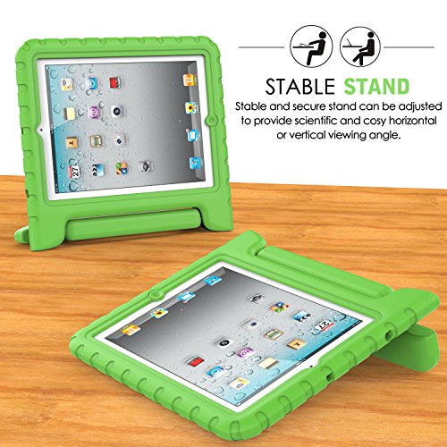 MoKo Hülle für iPad 2 / 3 / 4 – Superleicht EVA Kids Shock Proof Cover Stoßfest Kindgerechte Schutzhülle für Apple iPad 2 / 3 / 4 9.7 Zoll Tablet-PC, Grün - 4