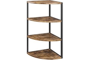 Vicco Regał narożny, regały ścienne, drewniane, systemowe, na dokumenty, segregatory, wysokie, do przechowywania, do domu, biura, salonu