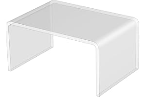 3R W Design Acrylic Display Shelves- Clear Display Plastic Perspex Stands Risers Plinths (15cm*10cm*7.5cm)