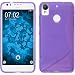 Produktbild PhoneNatic Case für HTC Desire 10 Lifestyle Hülle Silikon lila S-Style + 2 Schutzfolien