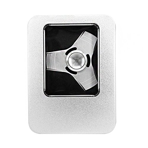 Fidget Toy Hand Spinner, Ocool Spinner Fidget Toy EDC Focus Toy Relieve ADHD Anxiety Reduce Stress Helps Focus, Silver Fidget Toy Hand Spinner, Ocool Spinner Fidget Toy EDC Focus Toy Relieve ADHD Anxiety Reduce Stress Helps Focus, Silver