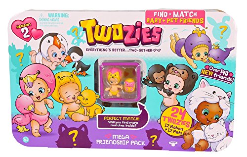 Giochi Preziosi - TW015 - TW2 - Méga Copains - 12 Bébés + 12 Animaux + 1 Mini Cubies