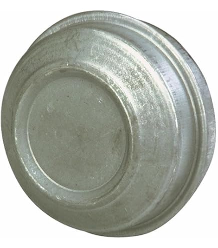IBroPrat 4 Tappi Per Mozzi Rimorchio Da 5 Cm – Acciaio Zincato Con 8 Tappi In Gomma, Antipolvere - 2