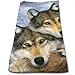 Produktbild best& Wolf Harmony Wildlife Animal Multi-Purpose Microfiber Towel Ultra Compact Super Absorbent and Fast Drying Sports Towel Travel Towel Beach Towel Perfect for Camping, Gym, Swimming.