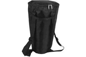Tbest Djembe African Drum Bag, Black, Portable Waterproof Soft Gig Bag Backpack, Drum Carry Case, Musical Instrument Accessory