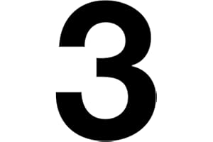 ISECUR Adesivo con numero 3 di colore nero, altezza 10 cm, numero di casa autoadesivo, numero da incollare, per esterni, cassetta delle lettere, porta I resistente alle intemperie, kfz_673_3