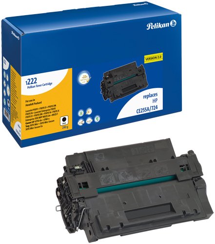 Pelikan Toner-Modul 1222 ersetzt HP CE255A, Schwarz, 7300 Seiten