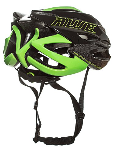 AWE® AWESpeed™ In-Mould Helm Erwachsene Männer Straßen-Radsport 58-61cm Schwarz-Grün-Carbon - 3