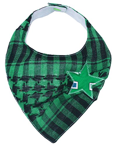 Farbgewitter-Baby BOYS GIRLS NECKERCHIEF Palituch LILLY -  Green - One size
