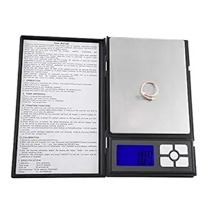 Bhajan Digital Pocket Weighing Scale 0.1 GM to 500 GM for Kitchen & Jewellery Weighing Scale - Black