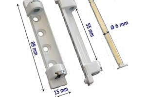 BAYRAM 1x Winkhaus Scherenlager Weiß SWS 3-6 neu Fenster Beschlag Ersatzteil passend Ersatz